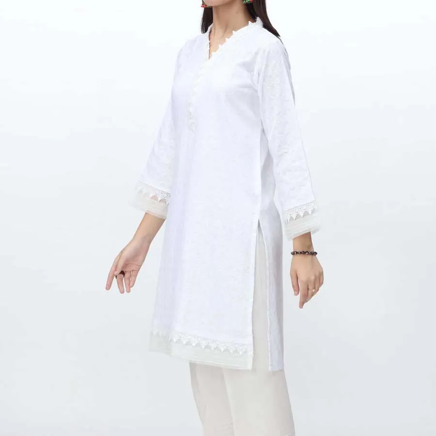 1PC- Embroidered Chikankari Shirt PS4078