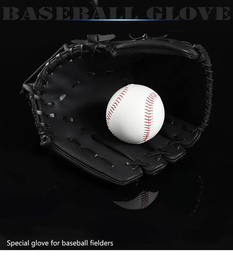 1PCS Pure Leather Baseball Glove Adult Children Baseball Training Thickened Cushioning Infield Pitcher Baseball Glove