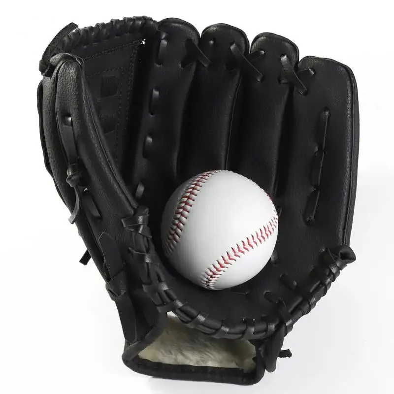 1PCS Pure Leather Baseball Glove Adult Children Baseball Training Thickened Cushioning Infield Pitcher Baseball Glove