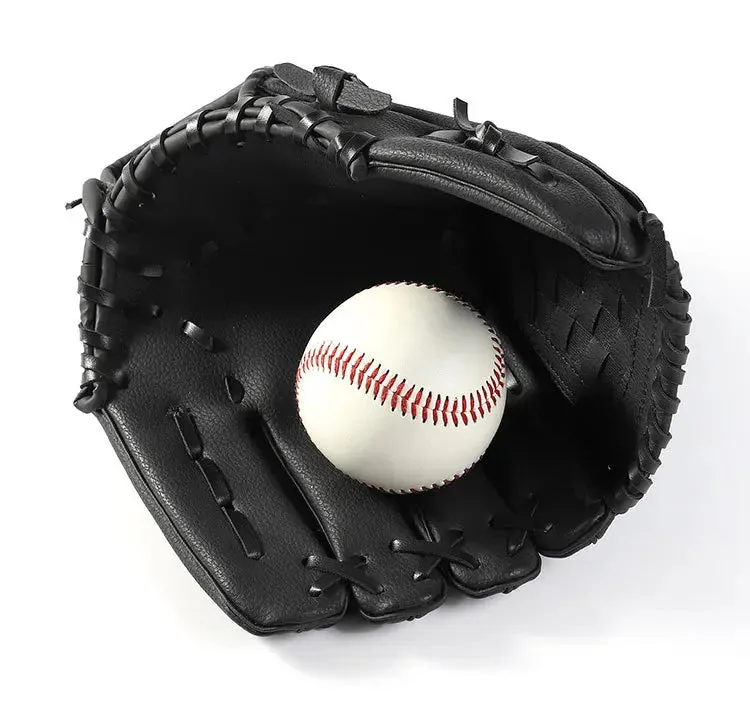 1PCS Pure Leather Baseball Glove Adult Children Baseball Training Thickened Cushioning Infield Pitcher Baseball Glove