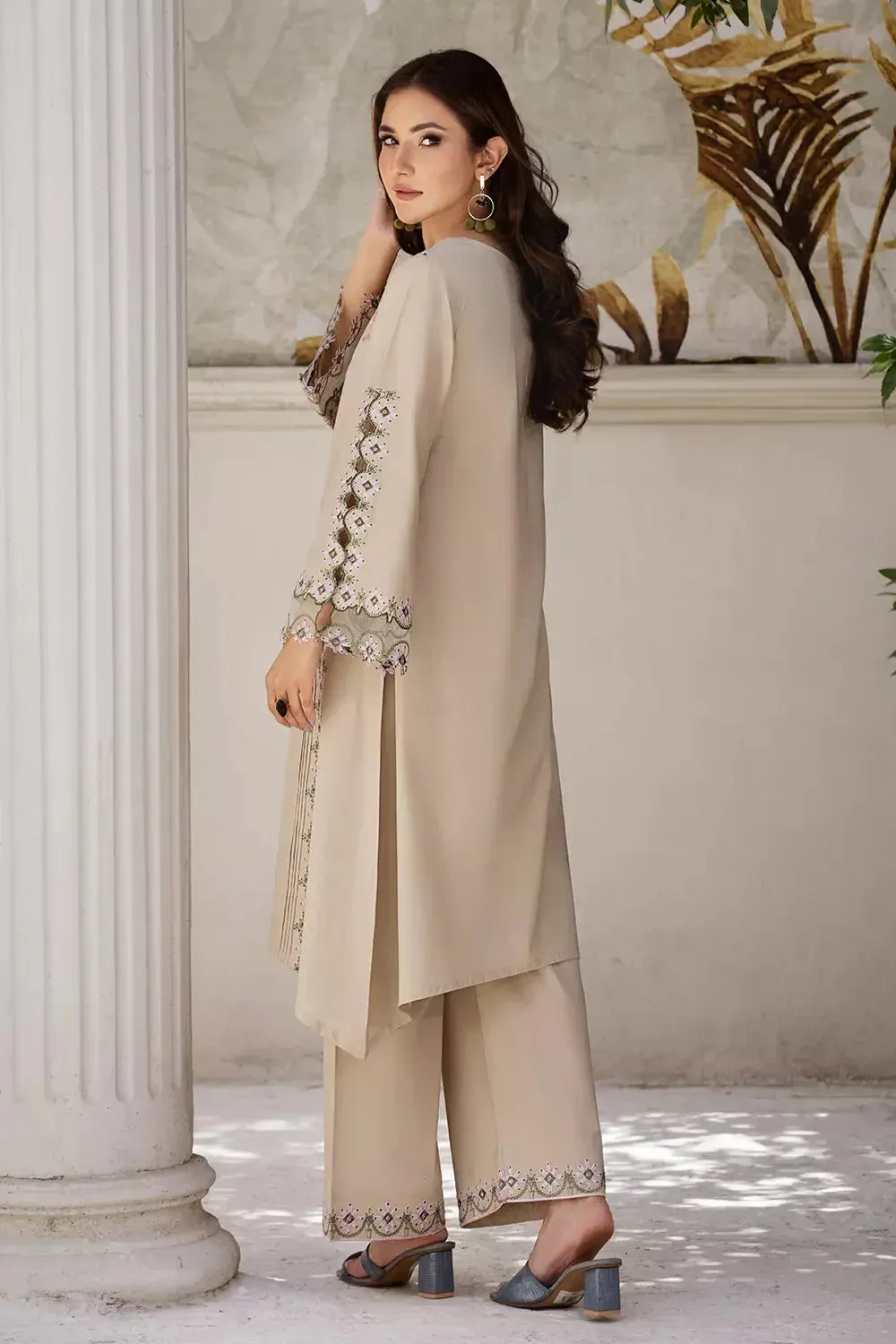 2PC Stitched Embroidered Lawn Shirt and Trouser KSTE-2681