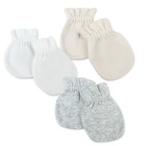 3-Pack Organic Cotton Mitts