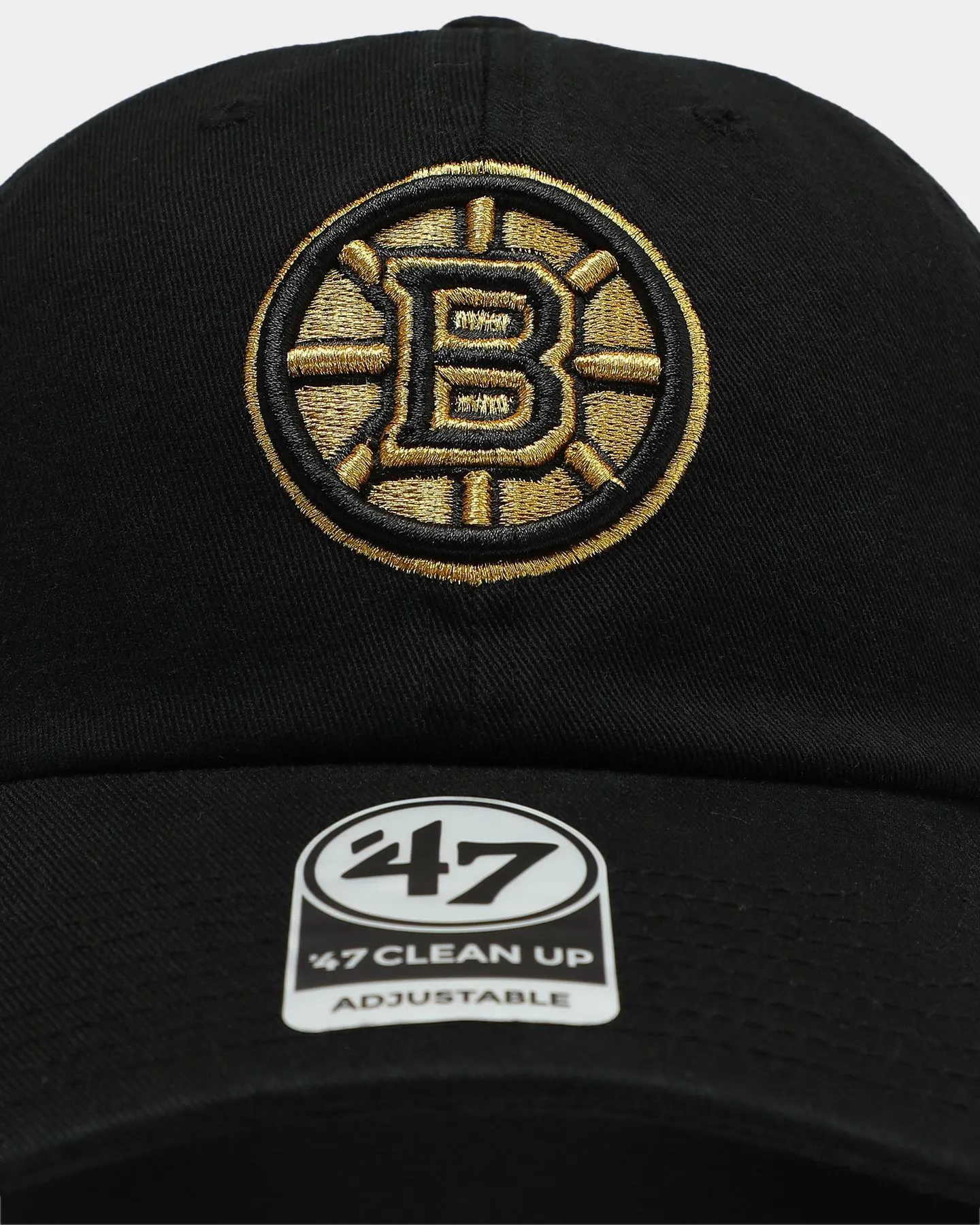 47 Brand Boston Bruins Clean Up Strapback Black/Gold