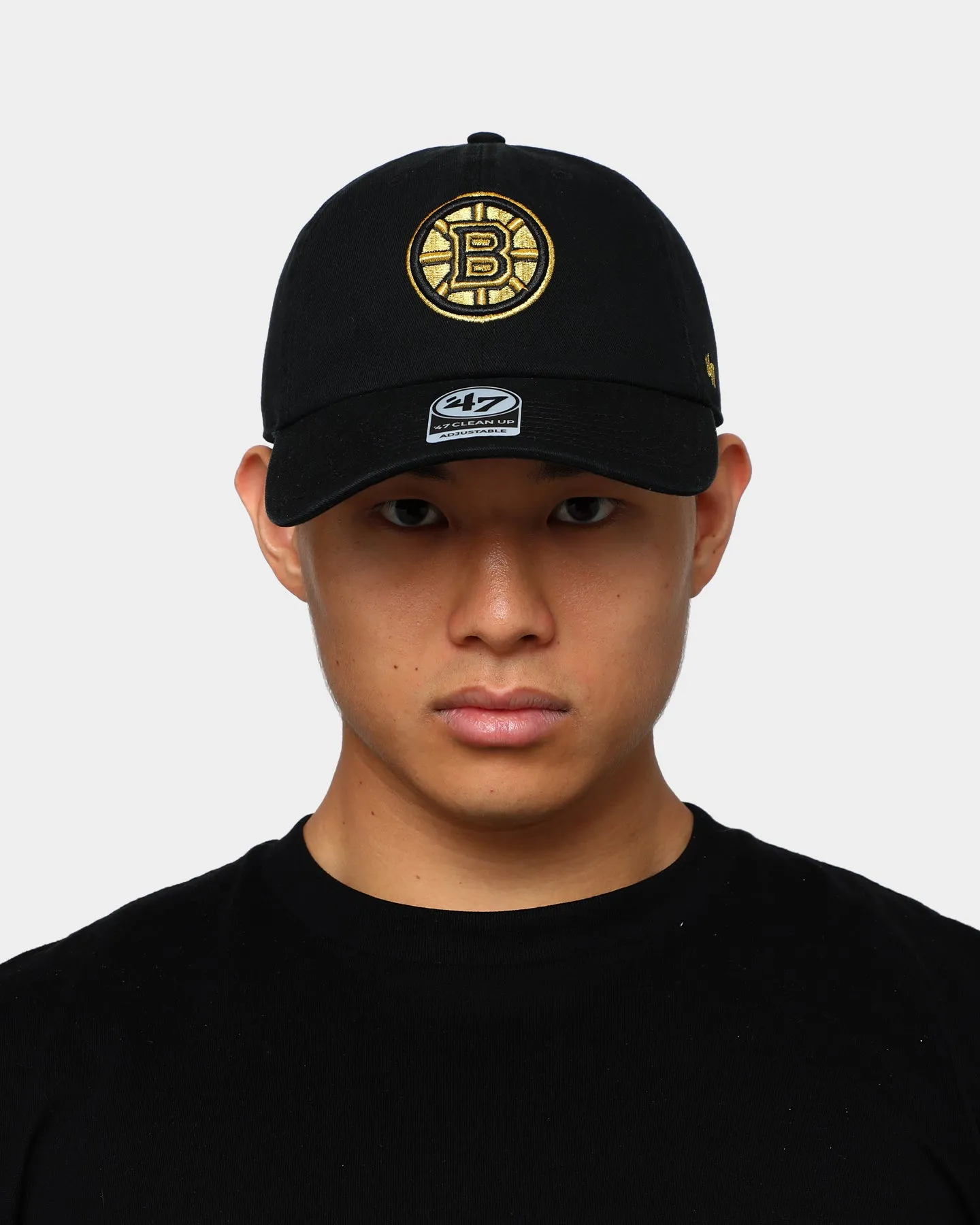 47 Brand Boston Bruins Clean Up Strapback Black/Gold