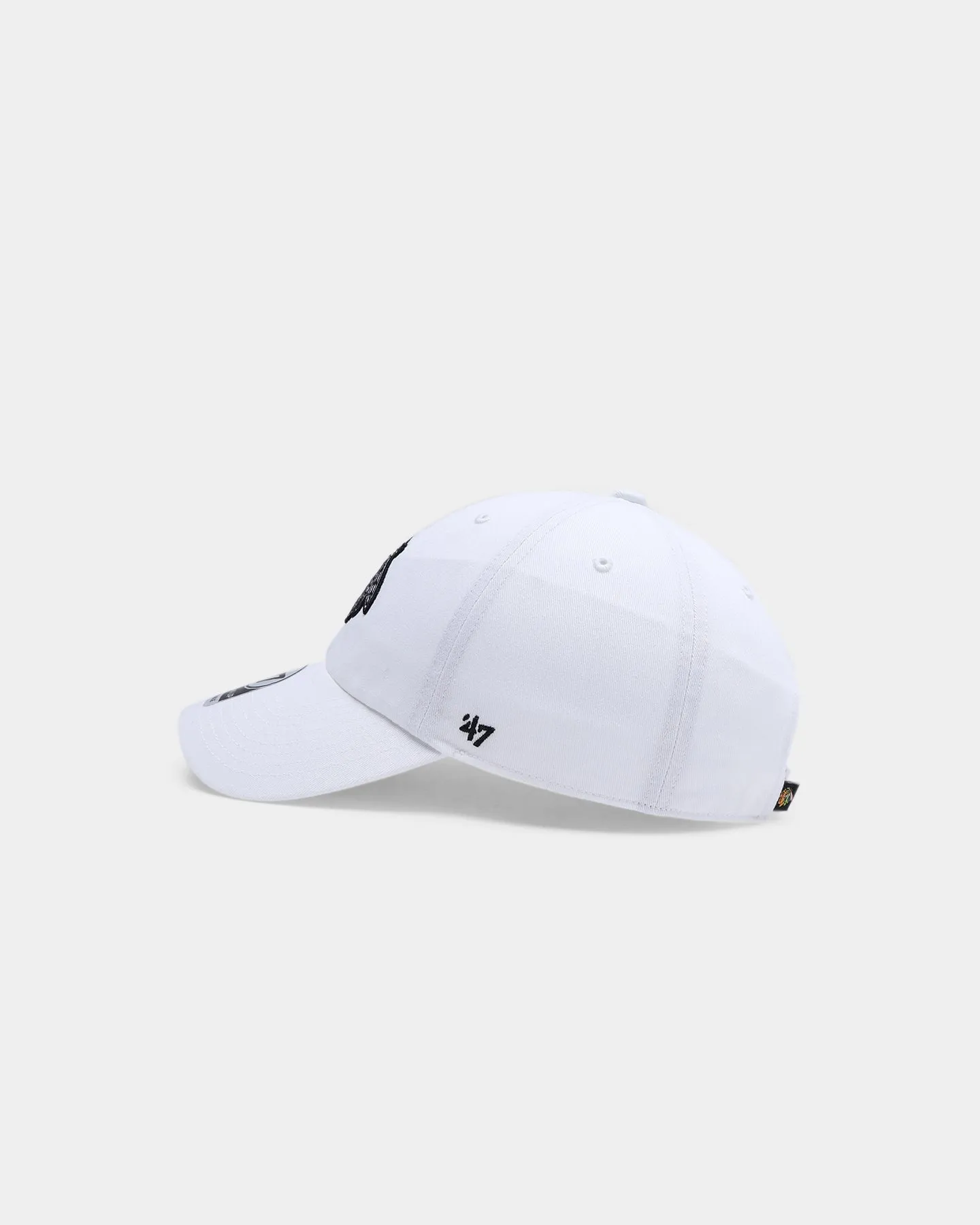 47 Brand Chicago Blackhawks Clean Up Strapback White/Black