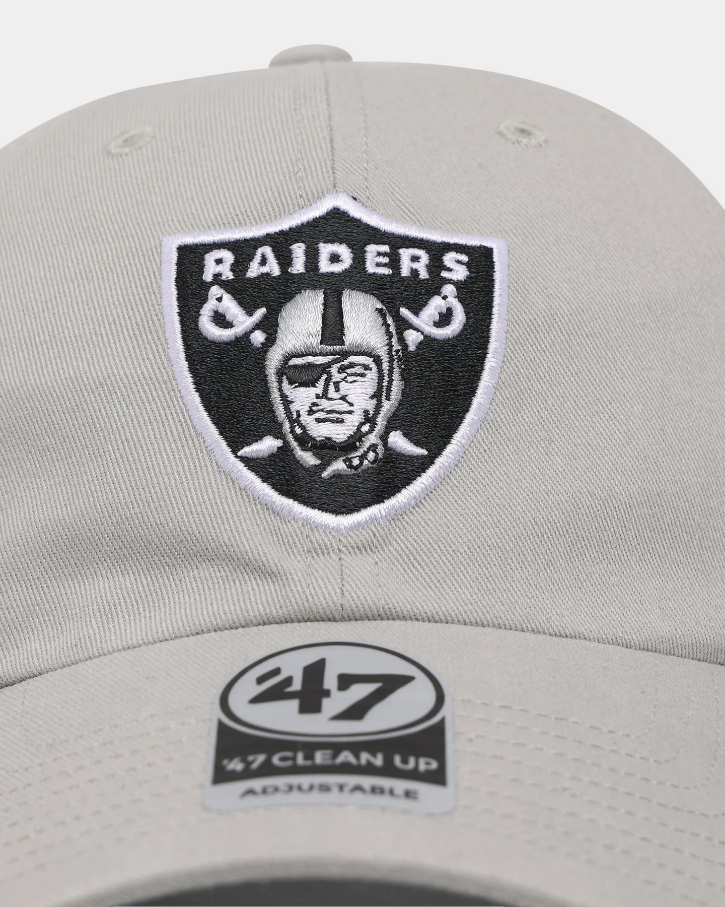 47 Brand Las Vegas Raiders 47 Clean Up Strapback Grey