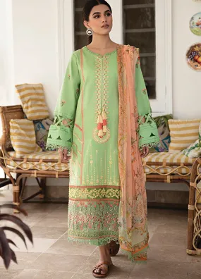 Afsaneh By Aabyaan Embroidered Lawn Unstitched 3 Piece Suit - 06