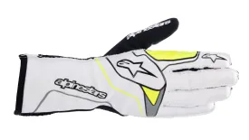 ALPINESTARS 3551823_255_XXL TECH 1 KX v3 Karting gloves, white/yellow fluo, Size 2XL