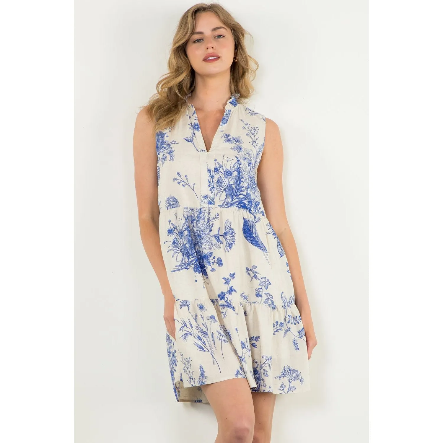 Anita Sleeveless Floral THML Dress