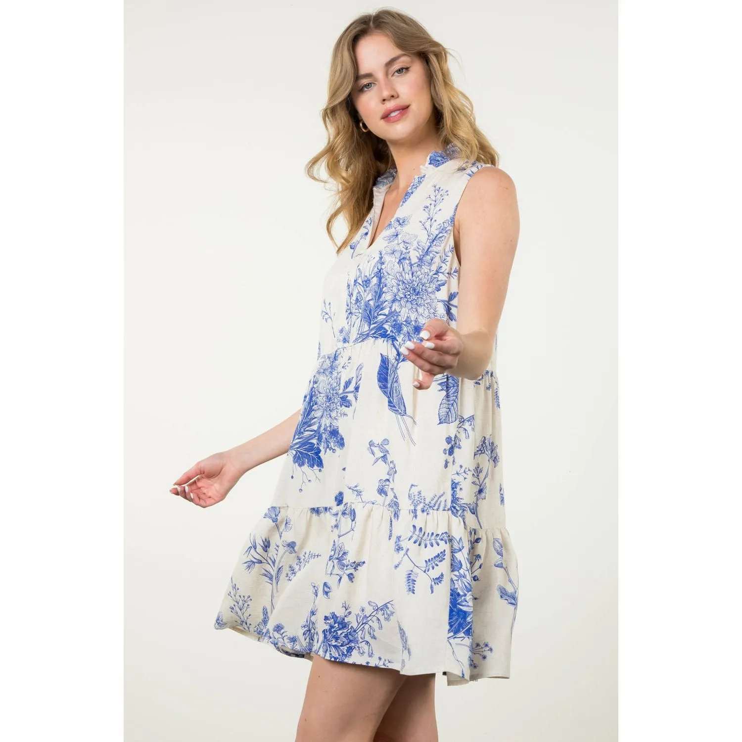 Anita Sleeveless Floral THML Dress