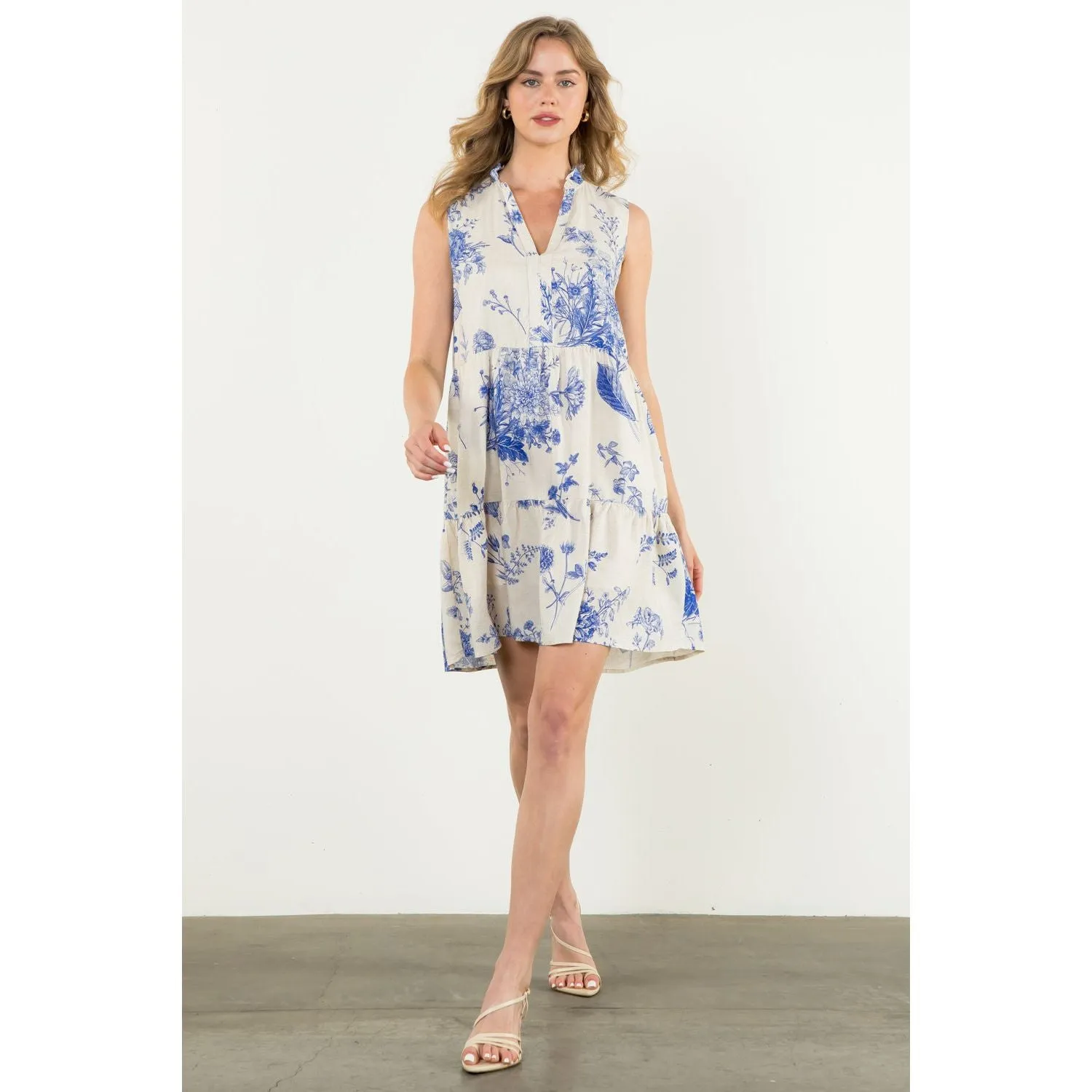 Anita Sleeveless Floral THML Dress