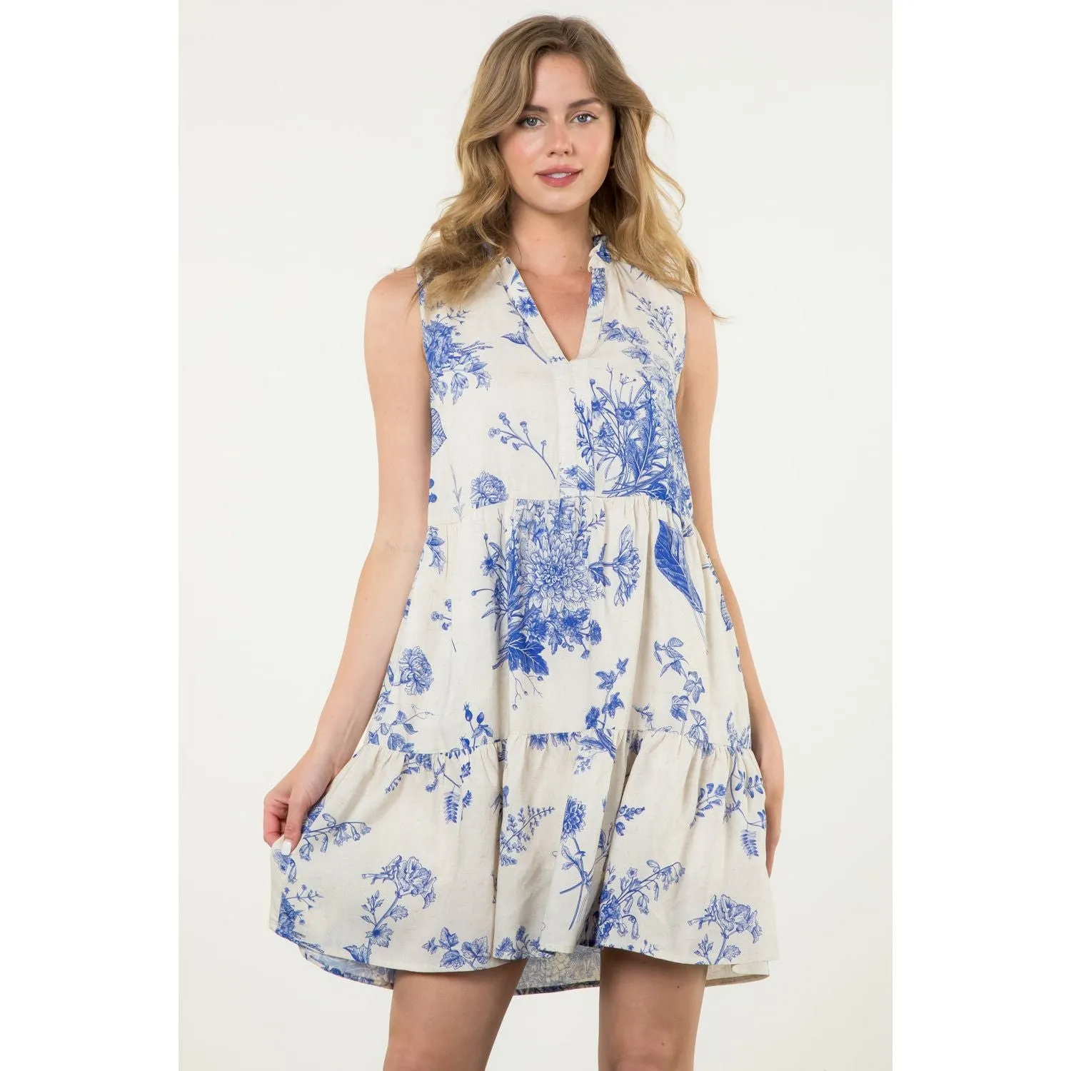 Anita Sleeveless Floral THML Dress