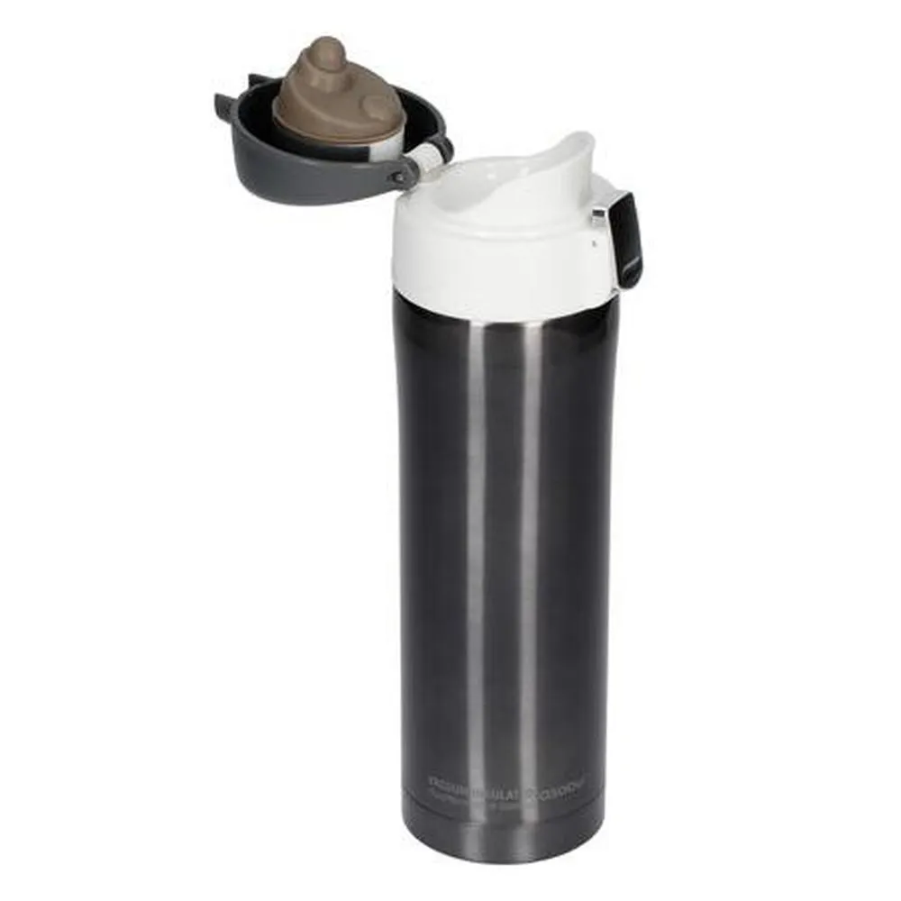 Asobu - Diva Insulated Vacuum Beverage Thermos Container - Smoke White