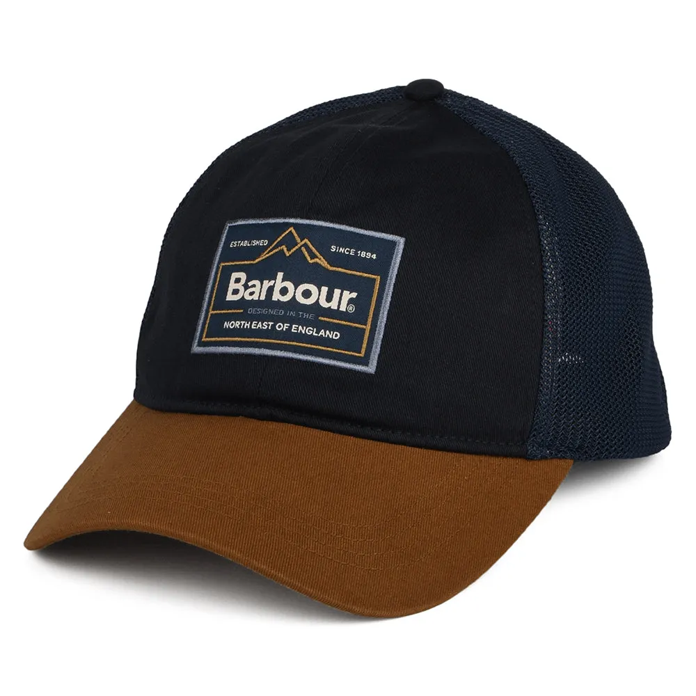 Barbour Hats Bankside Trucker Cap - Navy-Camel