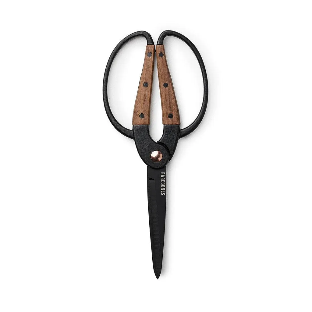 Barebones Garden Scissors - Walnut