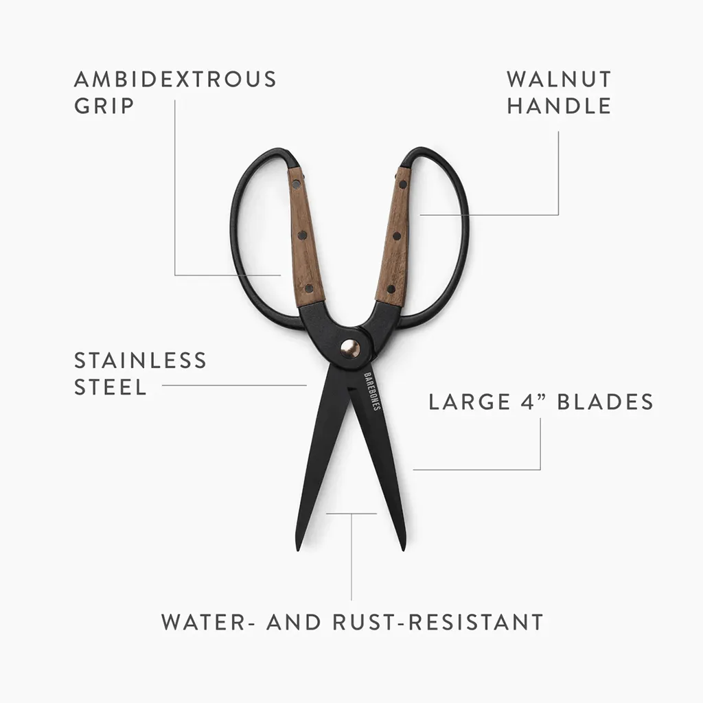 Barebones Garden Scissors - Walnut