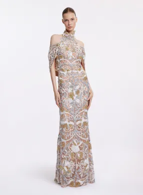 Bead Embroidered Baroque Dress