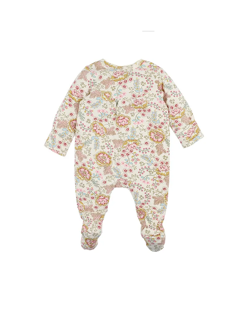 Bebe Margot L/S Zip Onesie - Margot Print (Size NB-1)