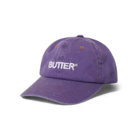 Butter Goods - Rounded Logo 6 Panel Cap - Washed Grape