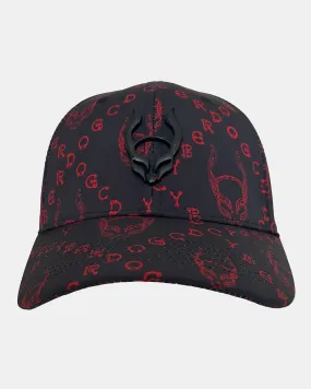 CABLE LOGO CAP BLACK / RED