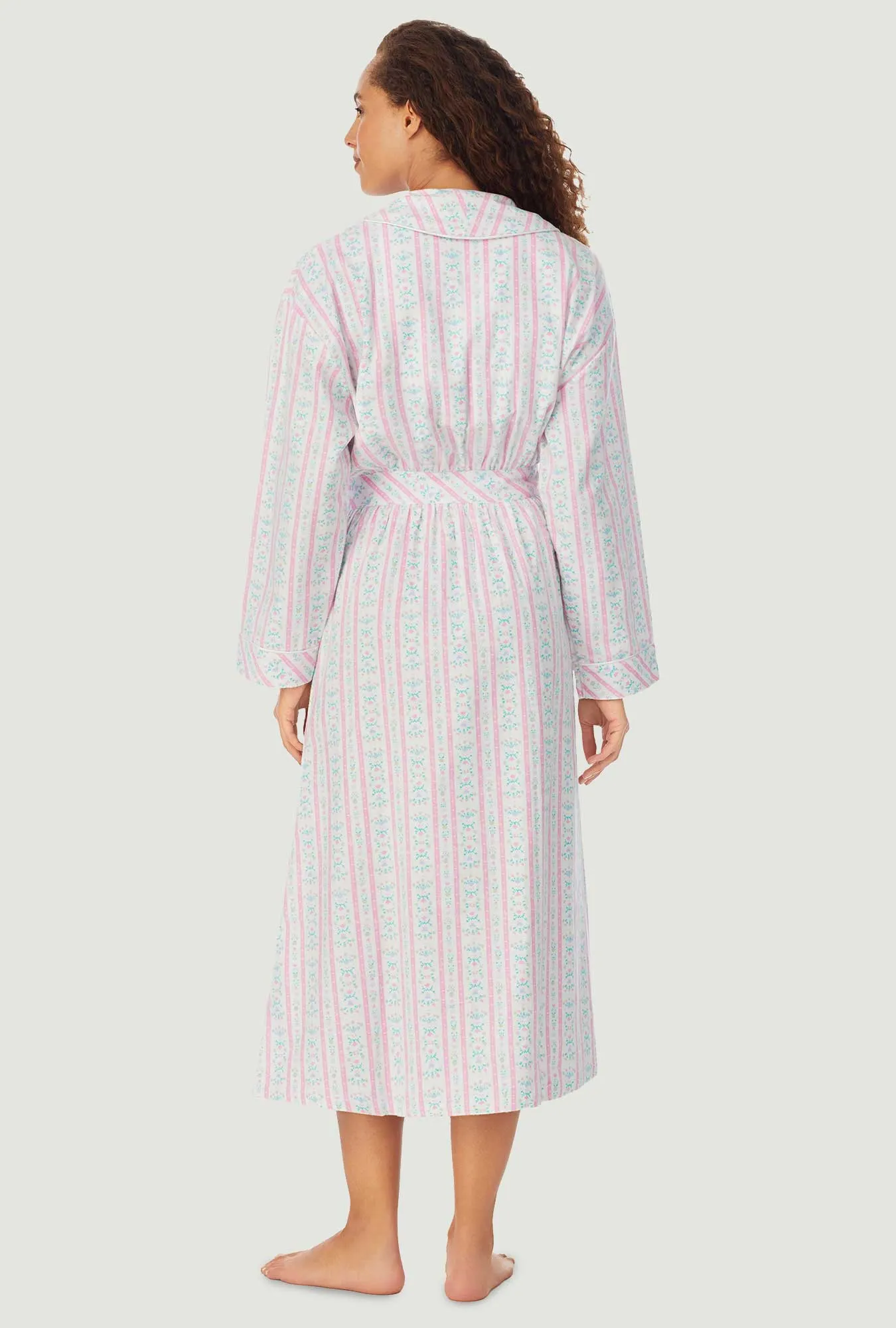 Classic Pink Tyrolean Wrap Robe