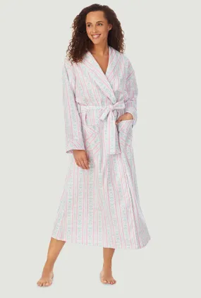 Classic Pink Tyrolean Wrap Robe