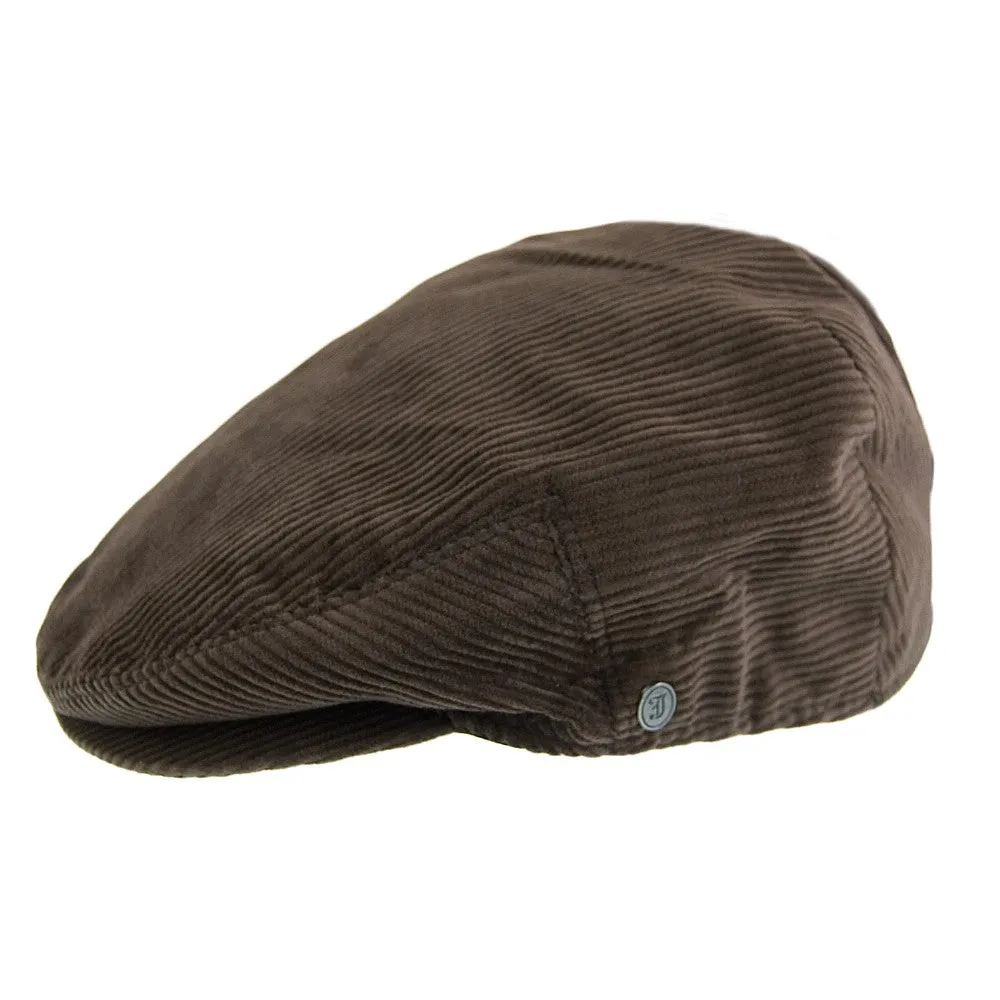 Corduroy Flat Cap Brown Wholesale Pack