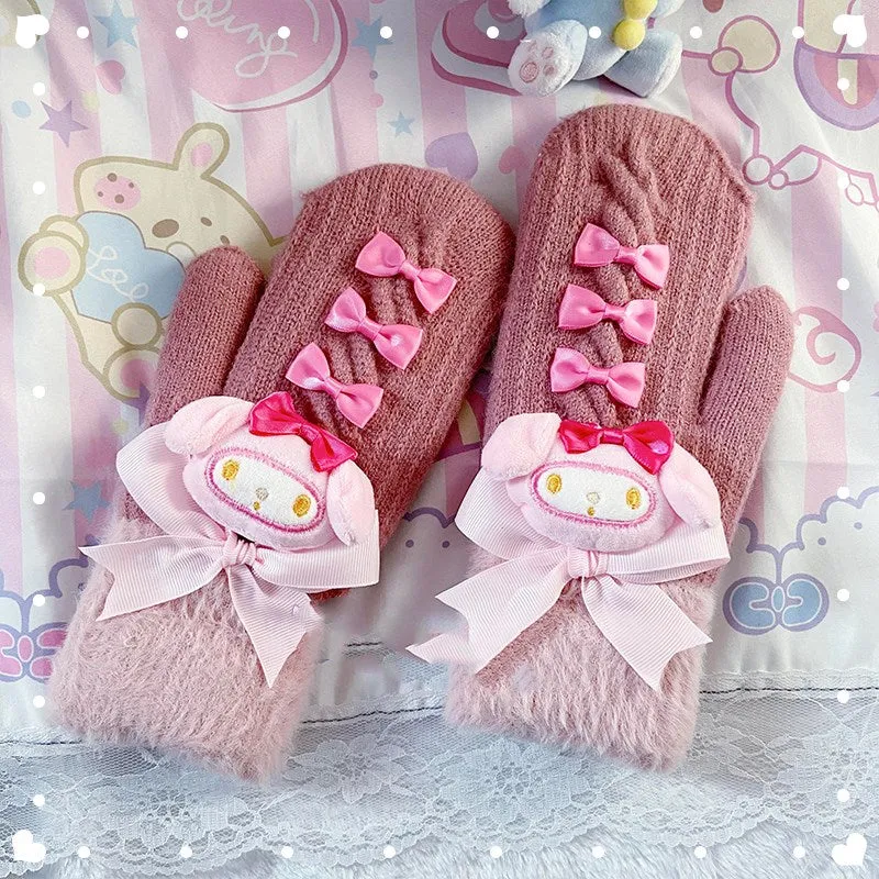 Cute cartoon bow gloves PL51437