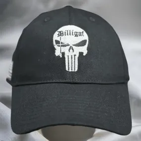 Dilligaf Black Punisher Adjustable Hat