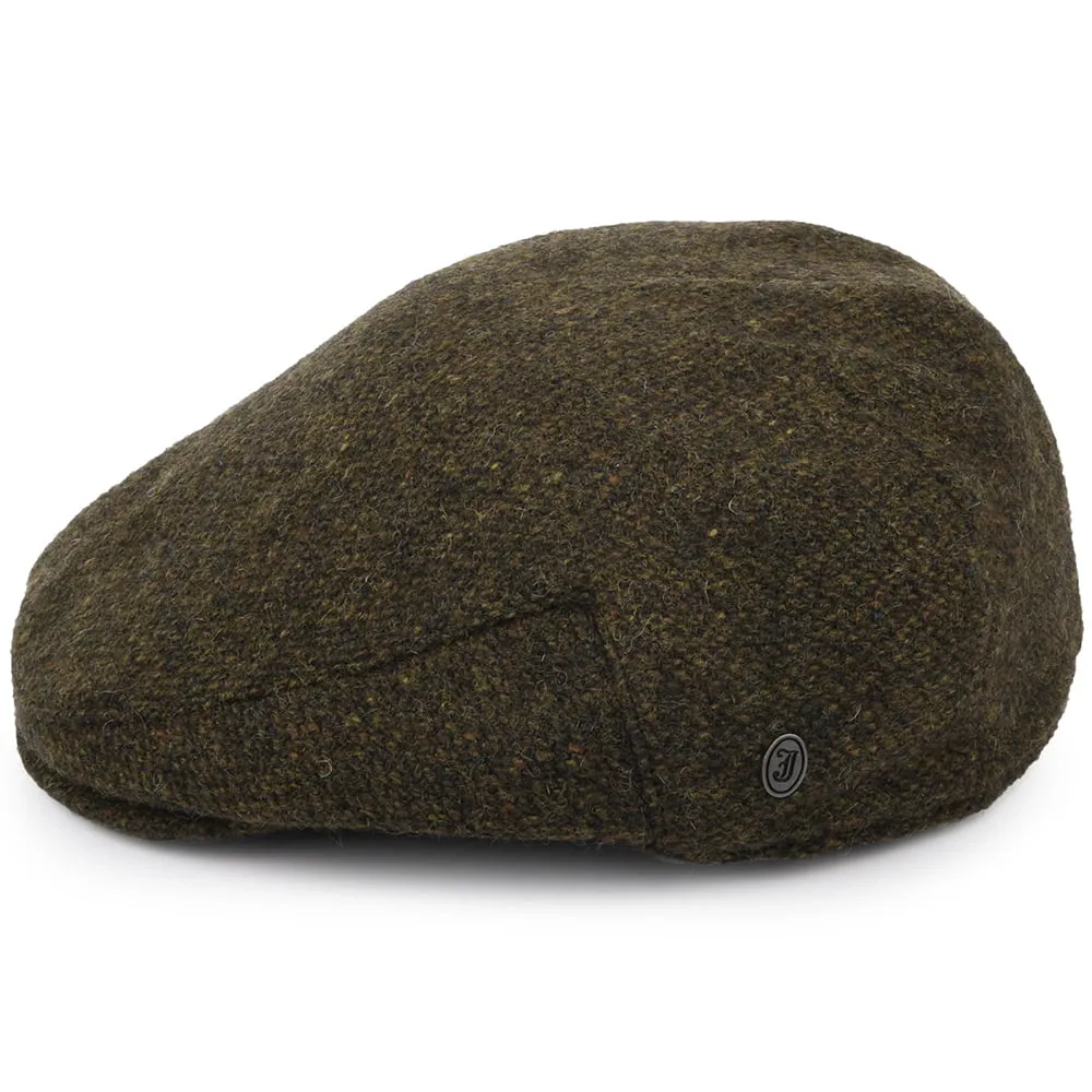 Donegal Tweed Arranmore Flat Cap - Moss-Brown