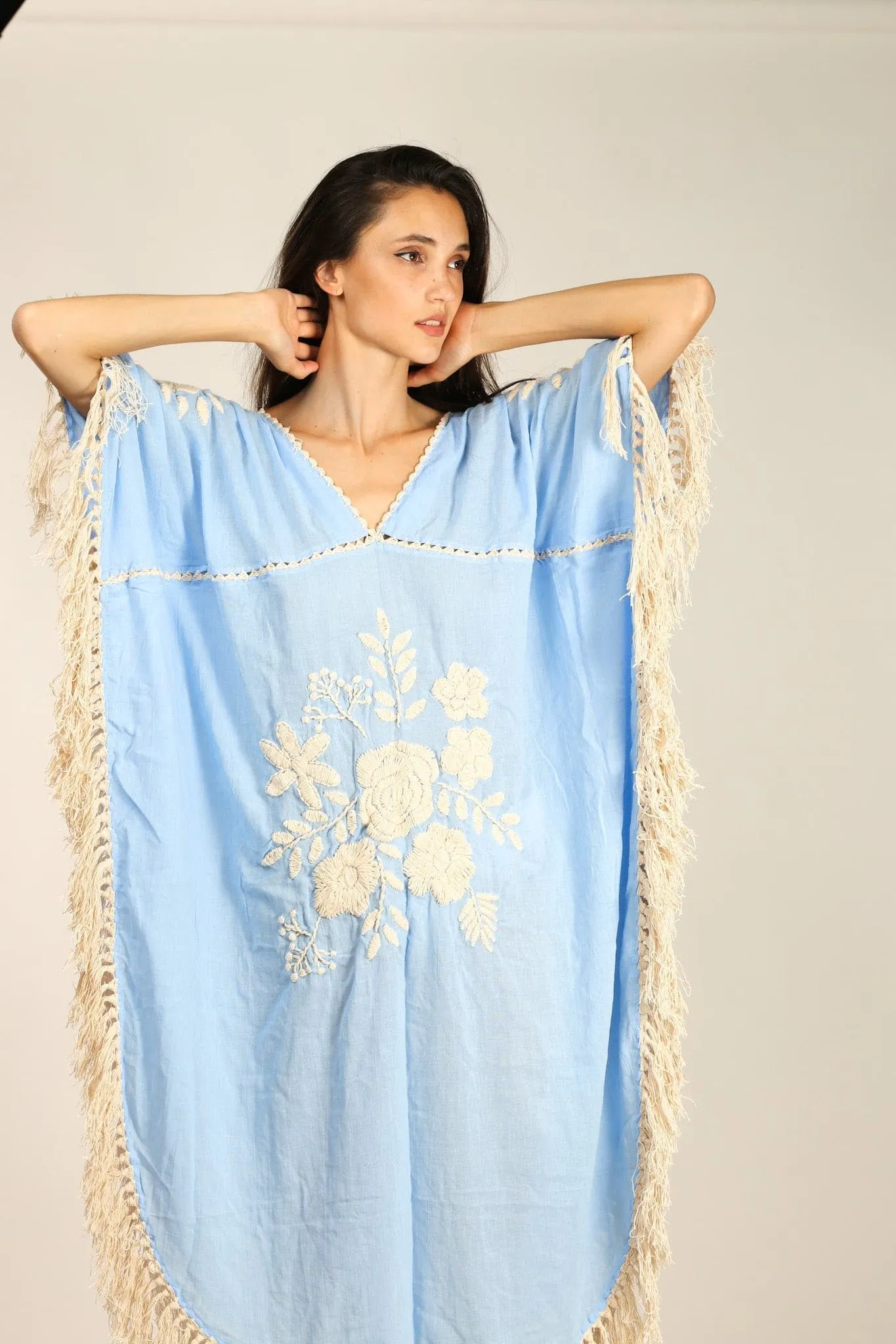 EMBROIDERED KAFTAN CASSI