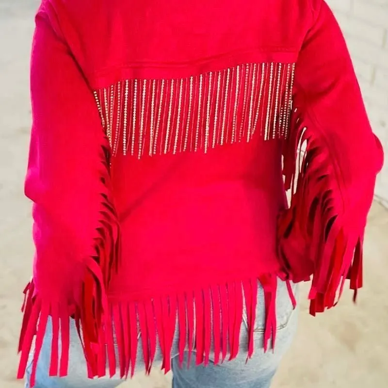 Flamingo Fringe Jacket*