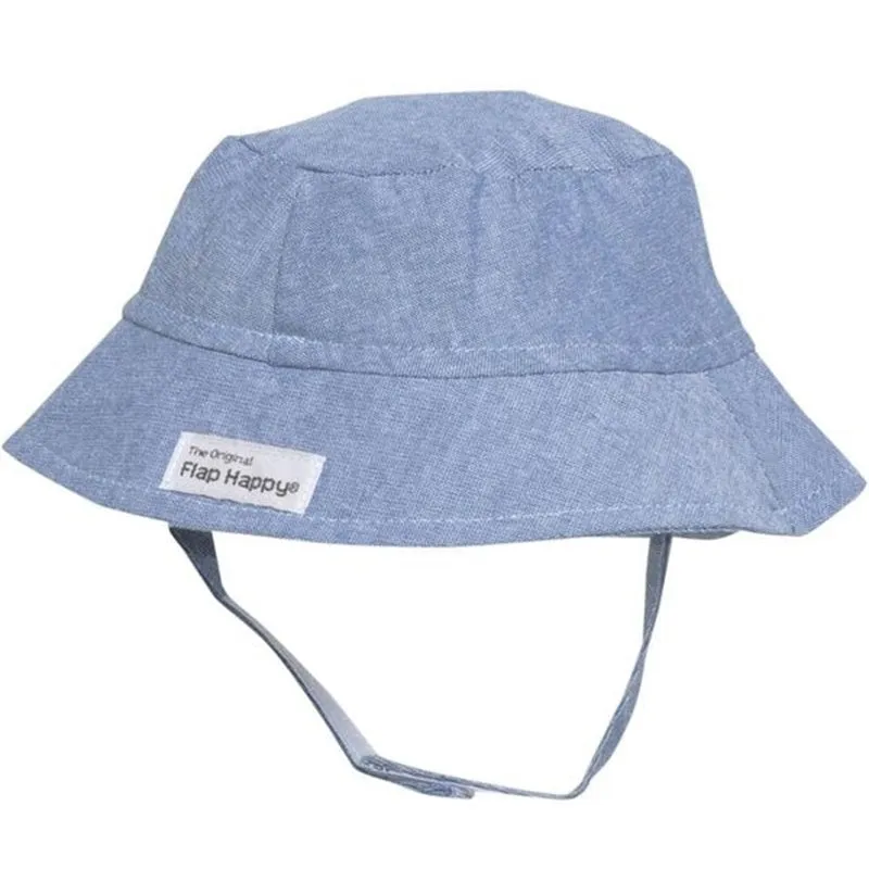 Flap Happy CHT Upf 50  Bucket Hat - Chambray