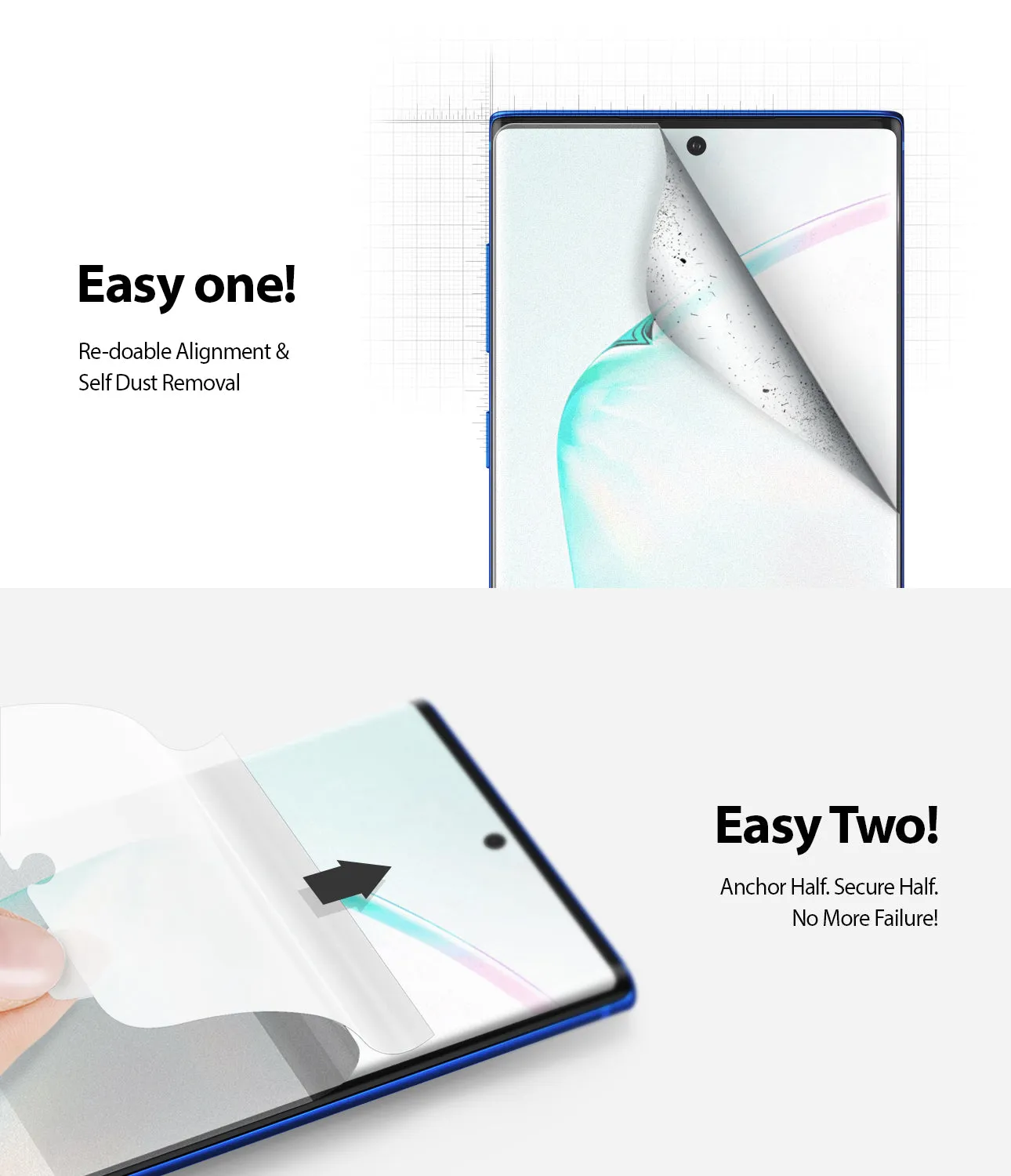 Galaxy Note 10 Plus Screen Protector | Dual Easy Film Matte