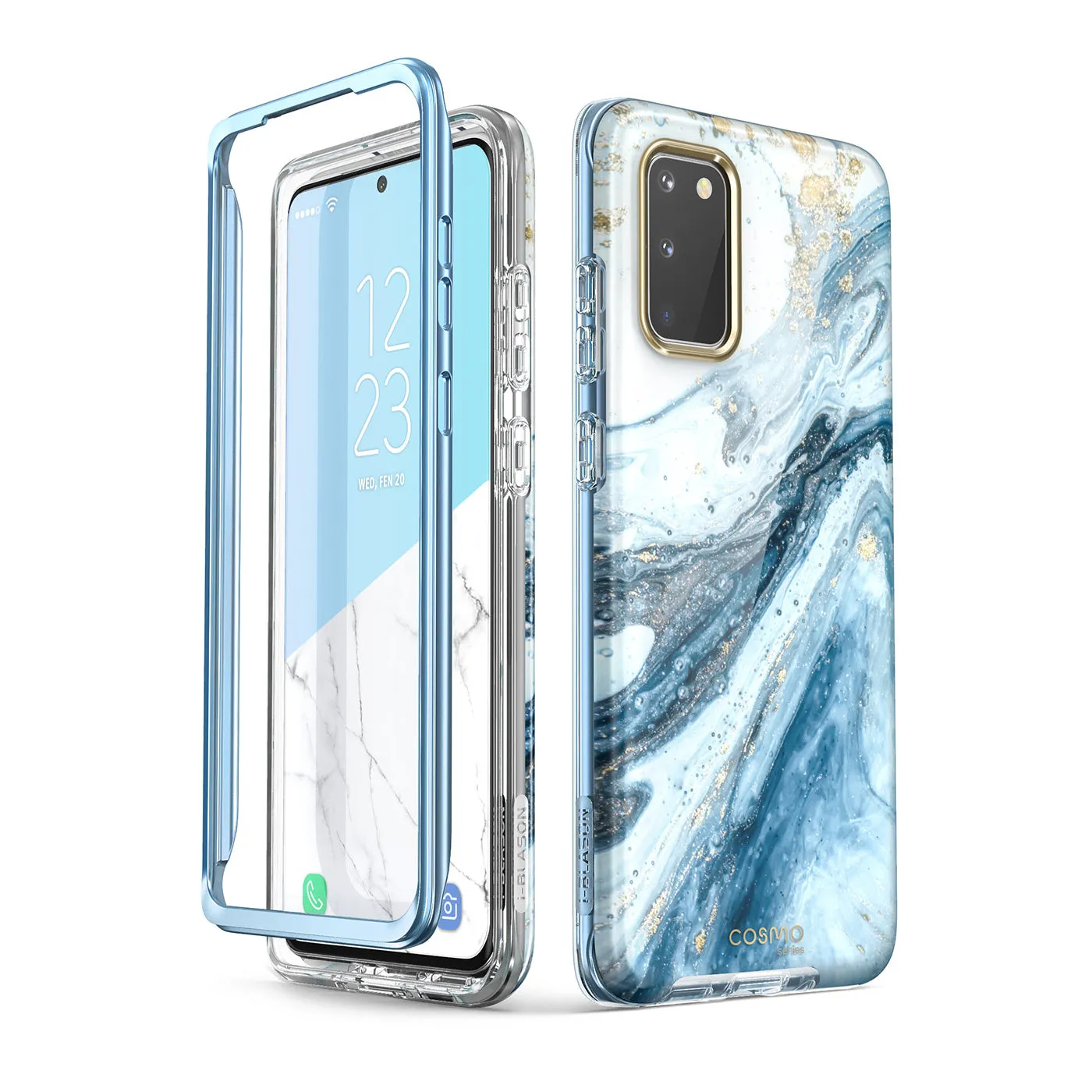 Galaxy S20 Cosmo Case(open box) - Marble Blue