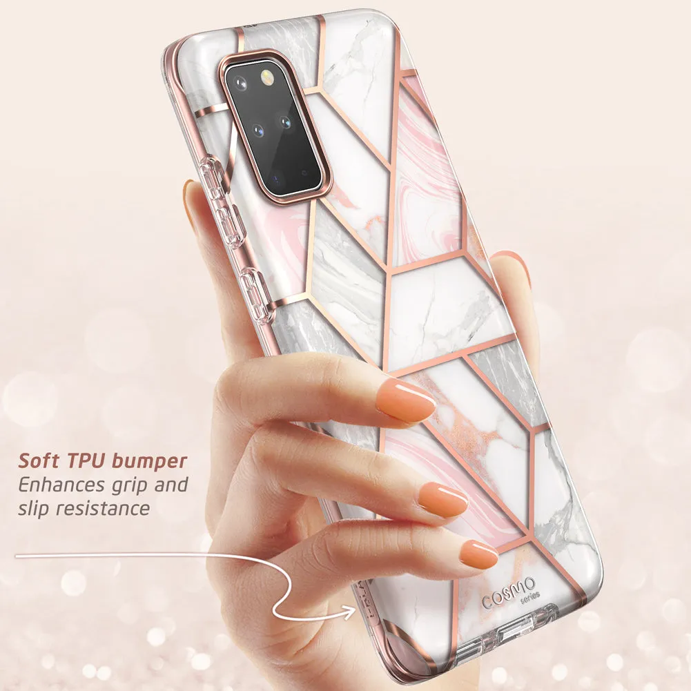 Galaxy S20 Plus Cosmo Case (with Screen Protector) - Marble Pink