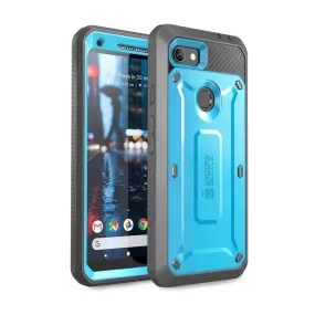 Google Pixel 3a Unicorn Beetle Pro Rugged Holster Case(open box)-Blue