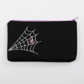 Halloween Embroidered Make-up Pouch 7.5" x 4.5" - Lavender #HEW-SP-L or Burgundy #HEW-SP-B