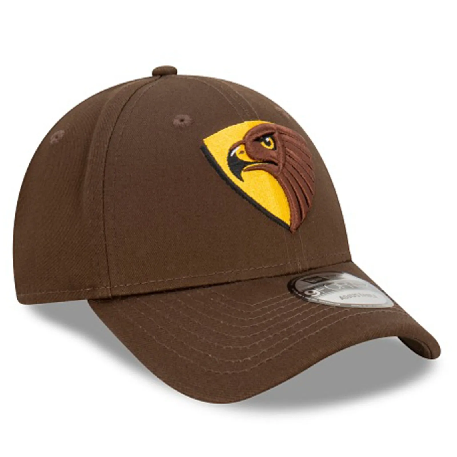 Hawthorn Hawks Official AFL Team Colours 9FORTY Cloth Adjustable Strap Cap By New Era