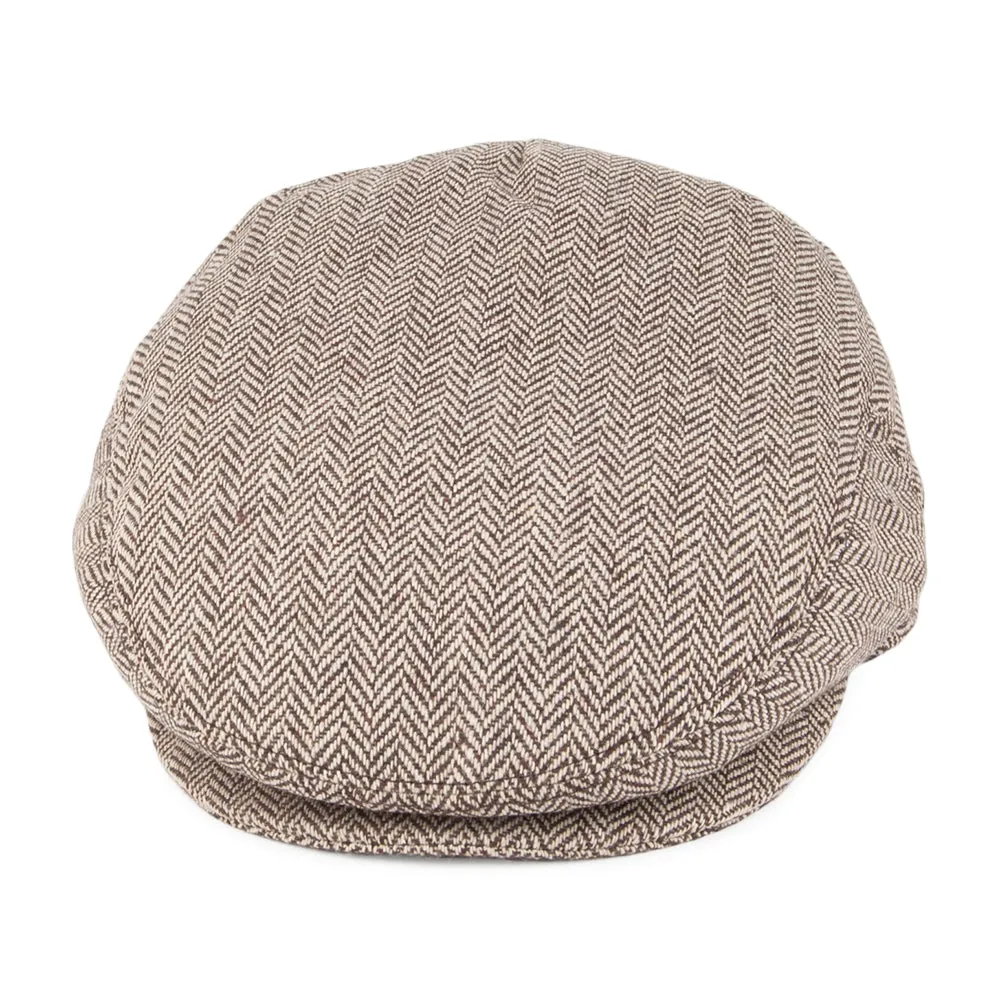 Herringbone Flat Cap Brown Wholesale Pack