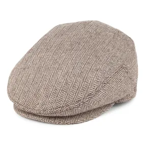 Herringbone Flat Cap Brown Wholesale Pack