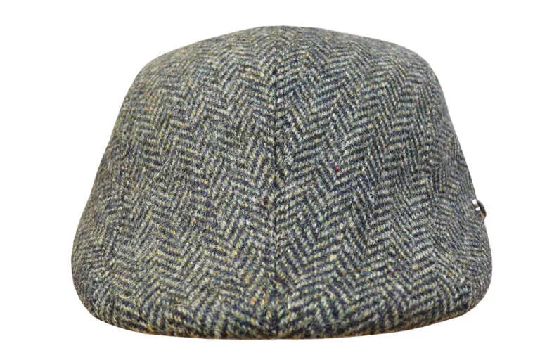 Hills Hats - Duckbill Ivy Cap - Dartford English Tweed - Green - XL