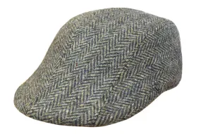 Hills Hats - Duckbill Ivy Cap - Dartford English Tweed - Green - XL