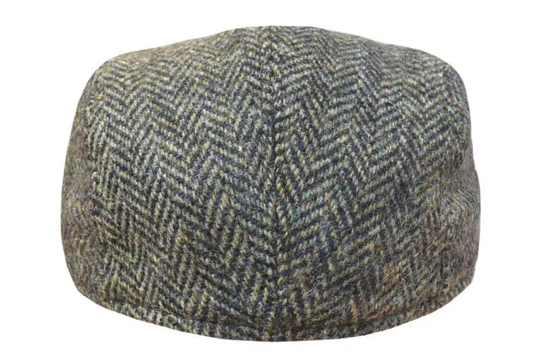 Hills Hats - Duckbill Ivy Cap - Dartford English Tweed - Green - XL