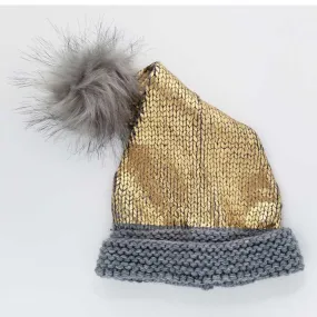 Huggalugs-Gold Glimmer Santa Hat