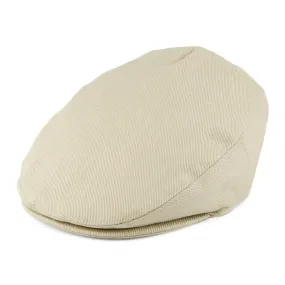 Kids Cotton Flat Cap Beige Wholesale Pack