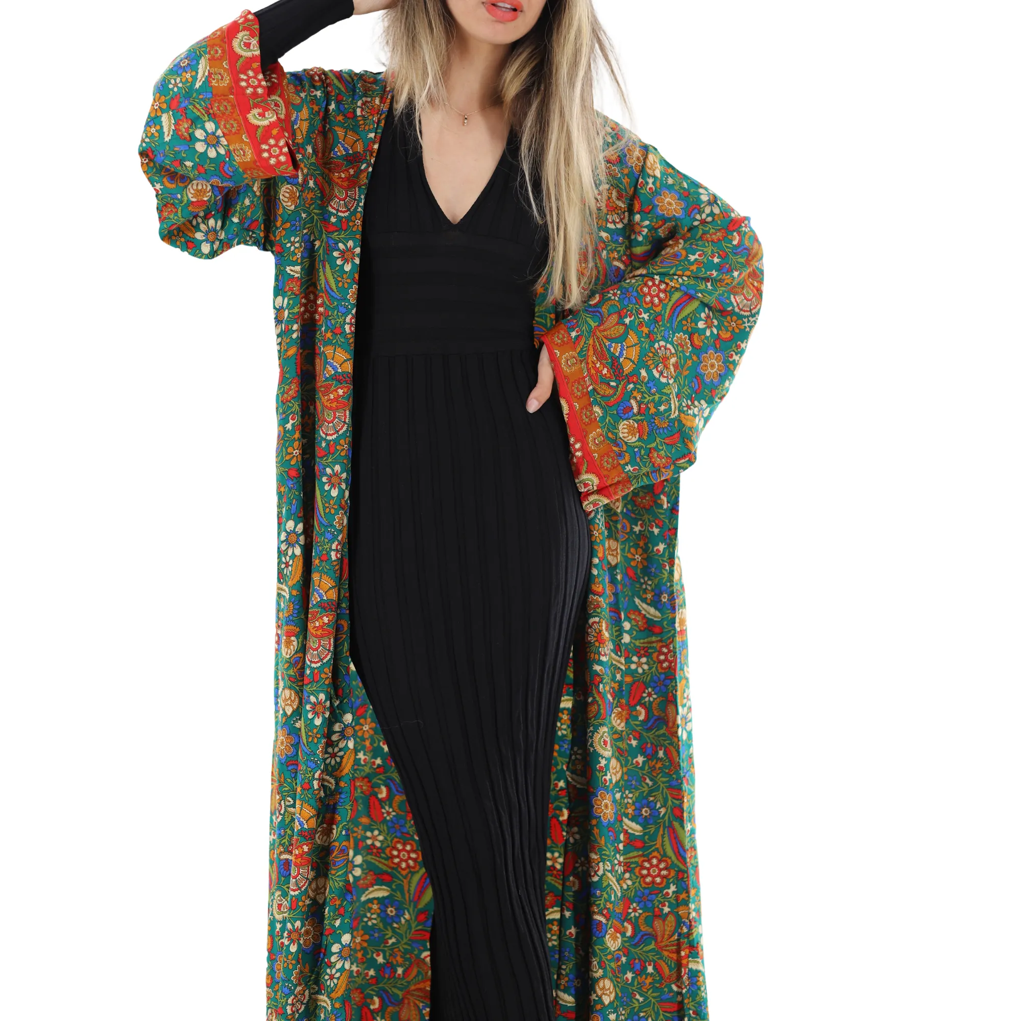 Long Floral 'Gemma' Kimono