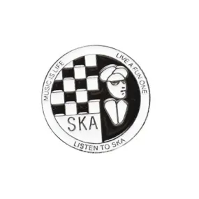 Pin Badge | Ska Man Mods Hat Cap Lapel Pin.