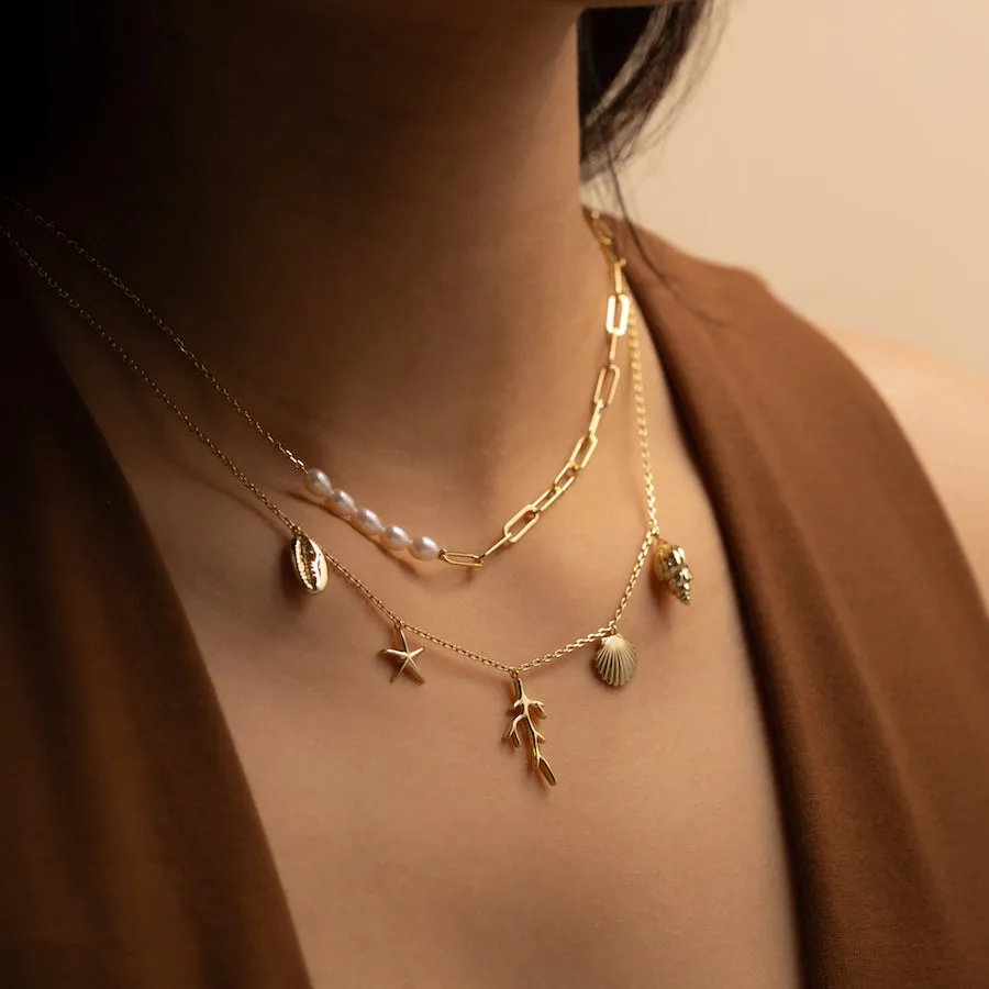 Sea of Light Gold Necklace