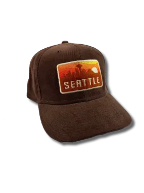 Seattle Skyline Sunset Hat